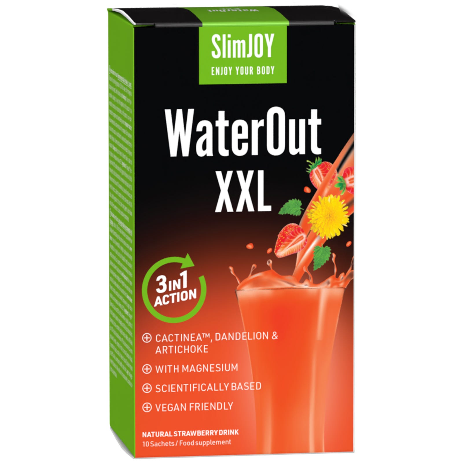 WaterOut XXL | Silnější receptura | Efektivní hubnutí a odvodnění organismu | Nyní 4 účinky v 1 | Program na 10 dní | SlimJOY.