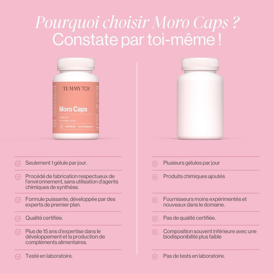 Moro Caps: 400 mg morosil - 3 boîtes.