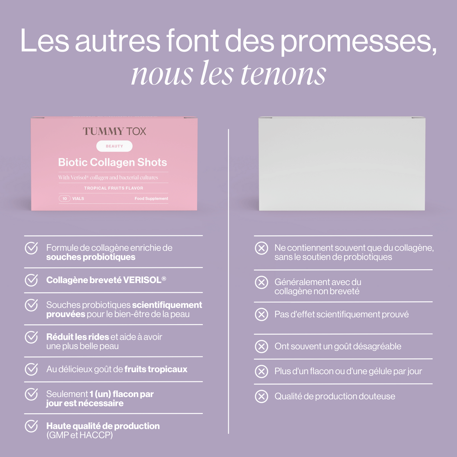 Biotic Collagen Shots pour une peau jeune et sans imperfections - 3 boîtes.