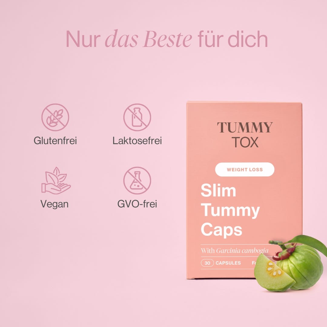 Slim Tummy Caps: Kapseln für einen flachen Bauch – 3er Pack.