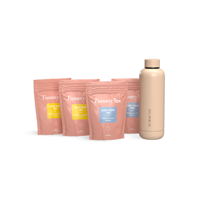 Abnehm-Tee Duo + GRATIS Flasche.