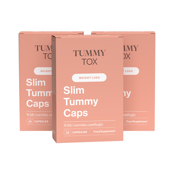 Slim Tummy Caps: Kapseln für einen flachen Bauch – 3er Pack.