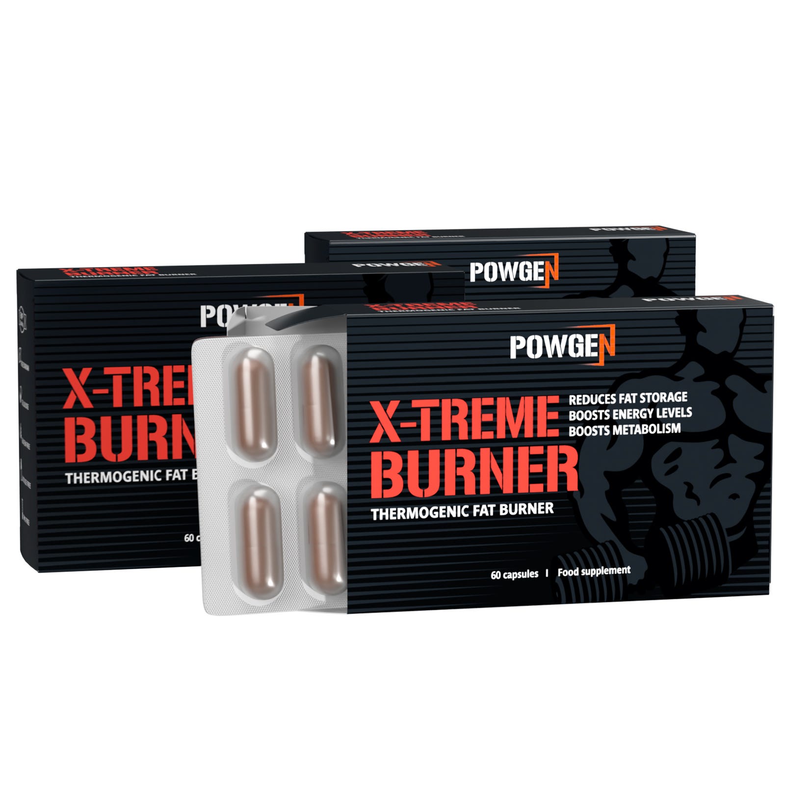 X-Treme Burner 1+2 ZDARMA: spaľuje tuk a nabije ťa energiou.