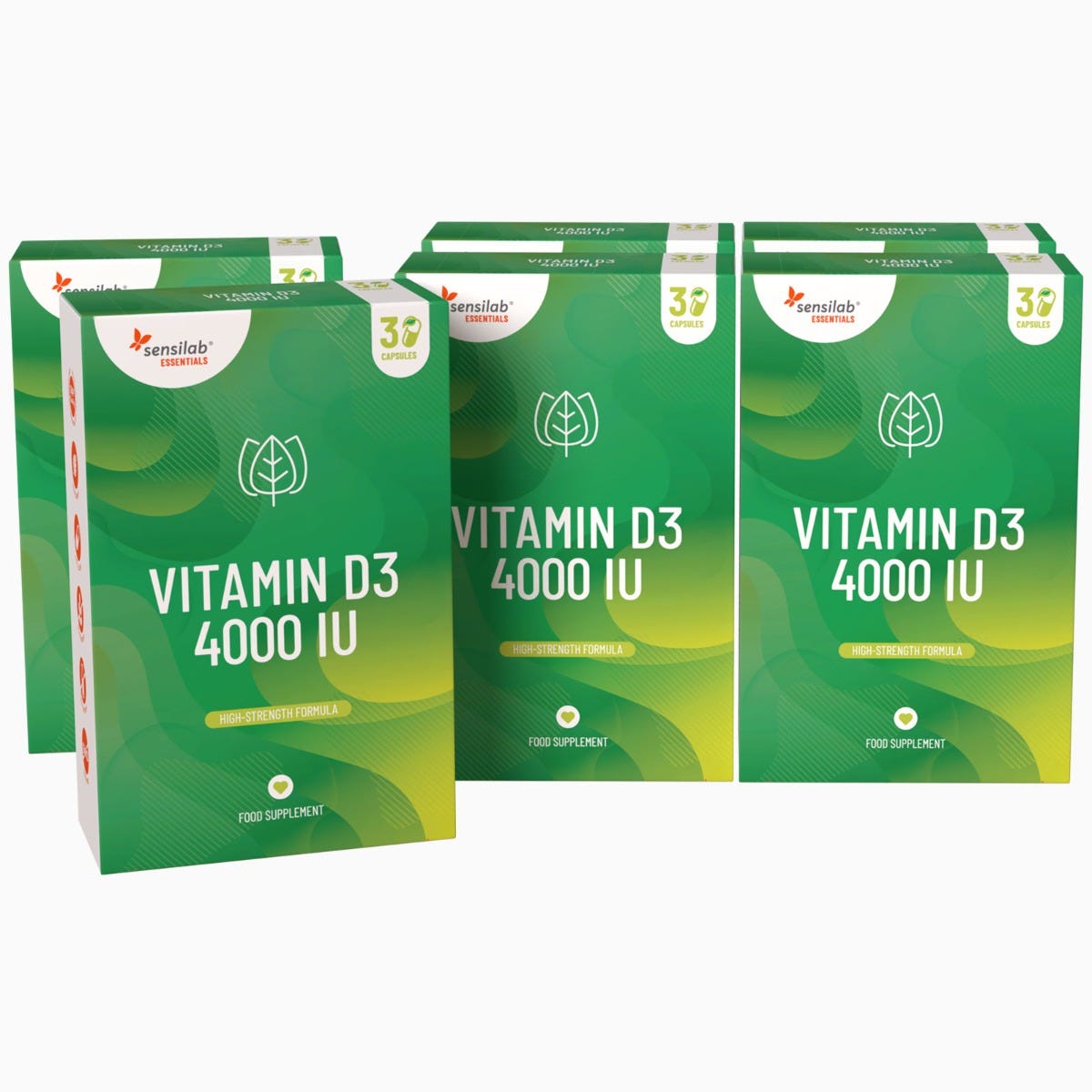 Sensilab Essentials: Vitamina D3 4000 IU 6 caixas.