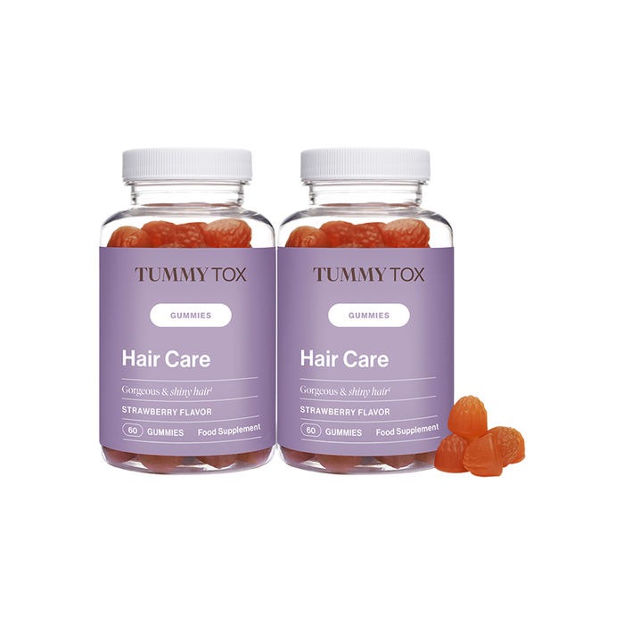 Hair Care Gummibärchen für dickeres volleres Haar – 2er Pack.