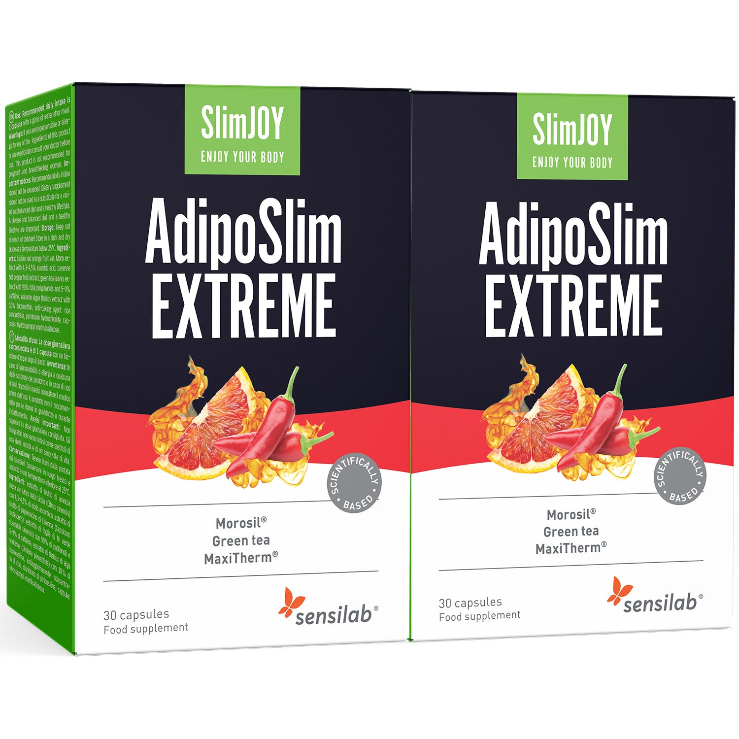 SlimJOY AdipoSlim Extreme | 1+1 GRATIS | Nueva formula más potente | Para quitar barriga de modo eficaz | Programa de 2 meses | Sensilab.
