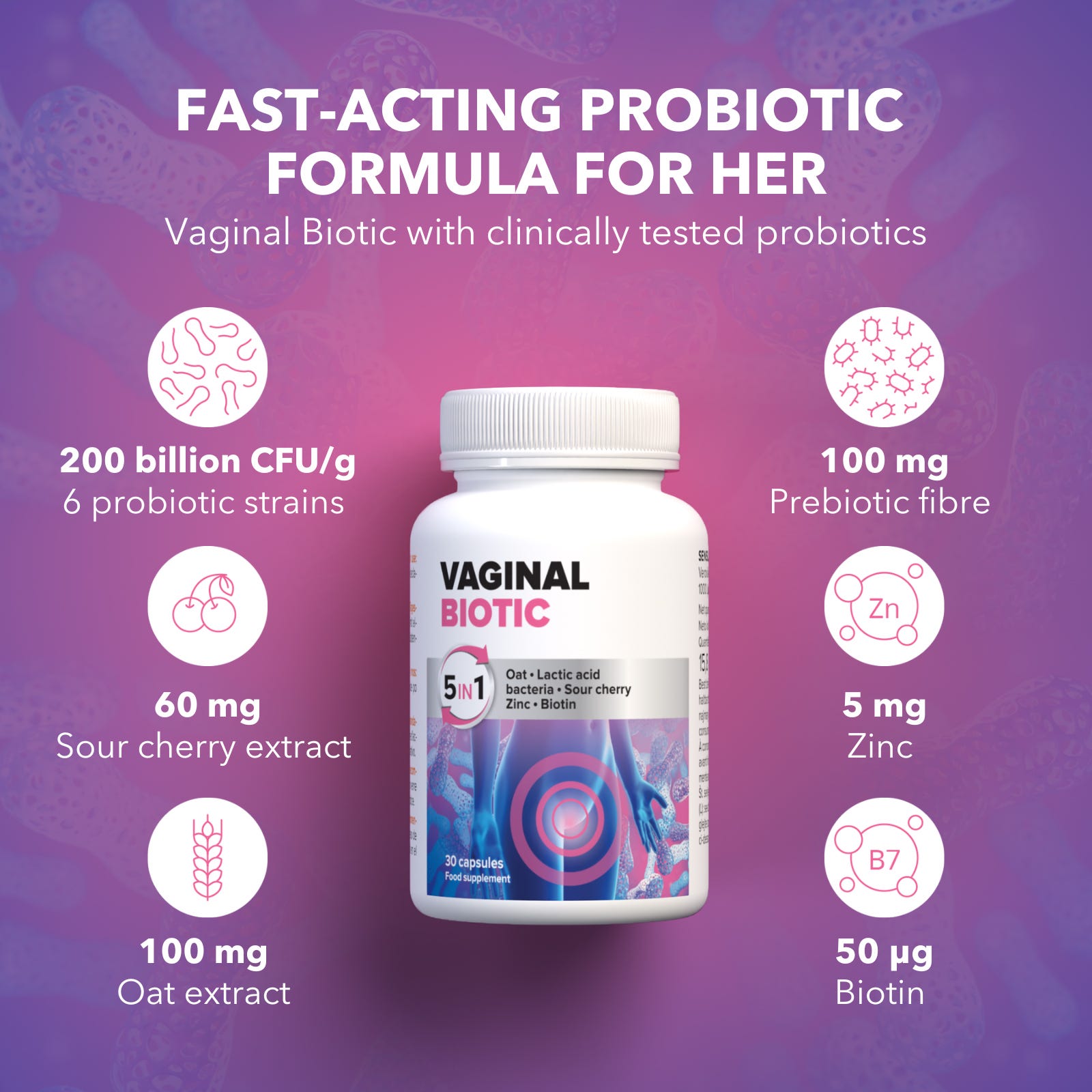Vaginal Biotic - Powerful Probiotic Women’s Formula 3-Pack
