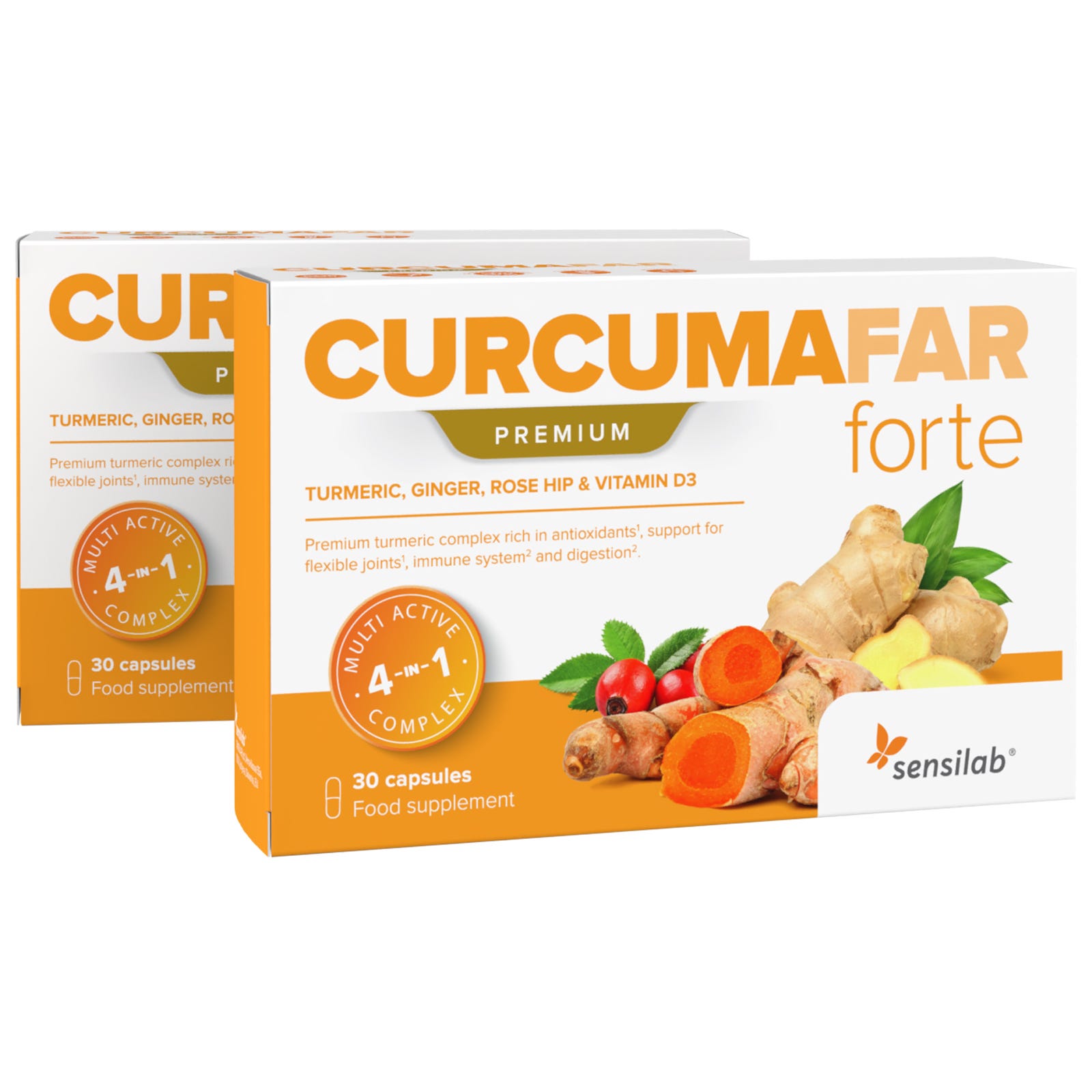 CurcumaFar FORTE - Integratore Premium alla Curcuma 1+1 GRATIS.